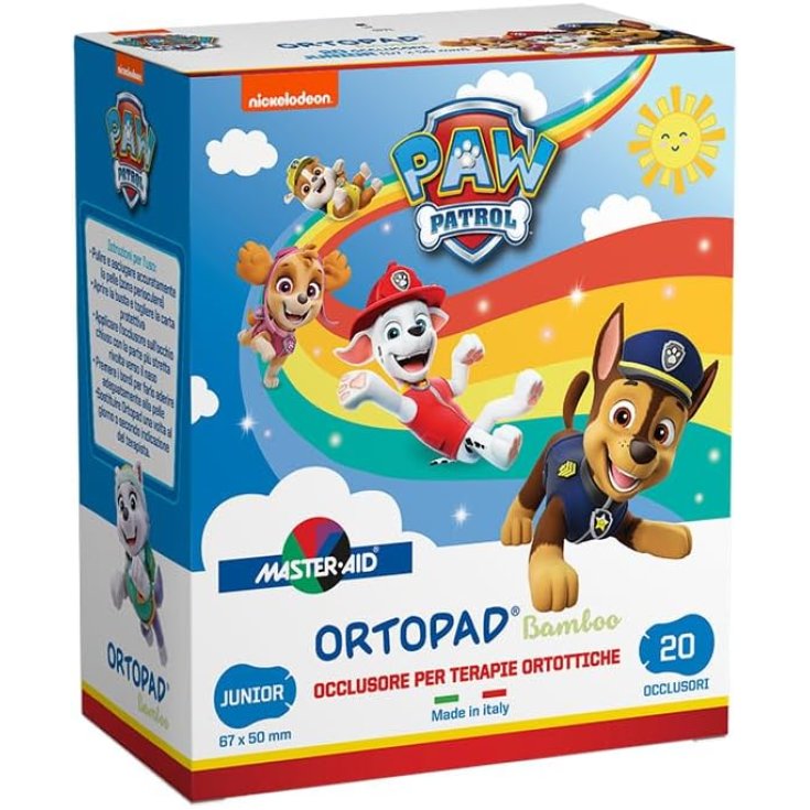 Ortopad Paw Patrol Junior Master•Aid 20 Pezzi