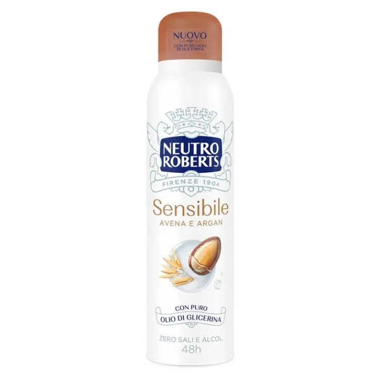 Deo Spray Pelle Sensibile Avena e Argan Neutro Roberts 150ml