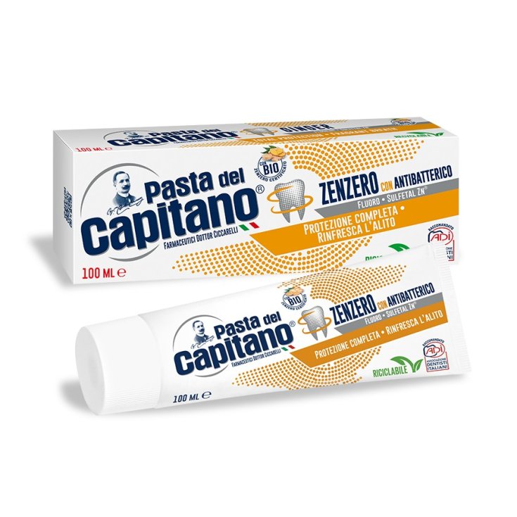 Dentifricio Zenzero Con Antibatterico Pasta Del Capitano 100ml