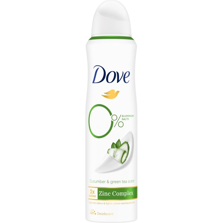 Deodoranate Spray Cetriolo/Tè Verde 0% Dove 150ml