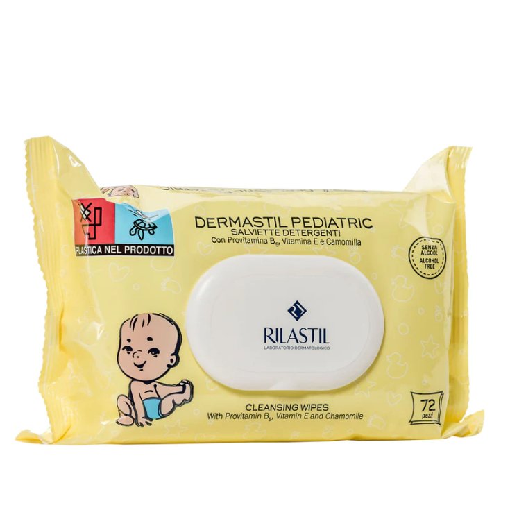 Dermastil Pediatric Salviette Detergenti Rilastil 72 Pezzi