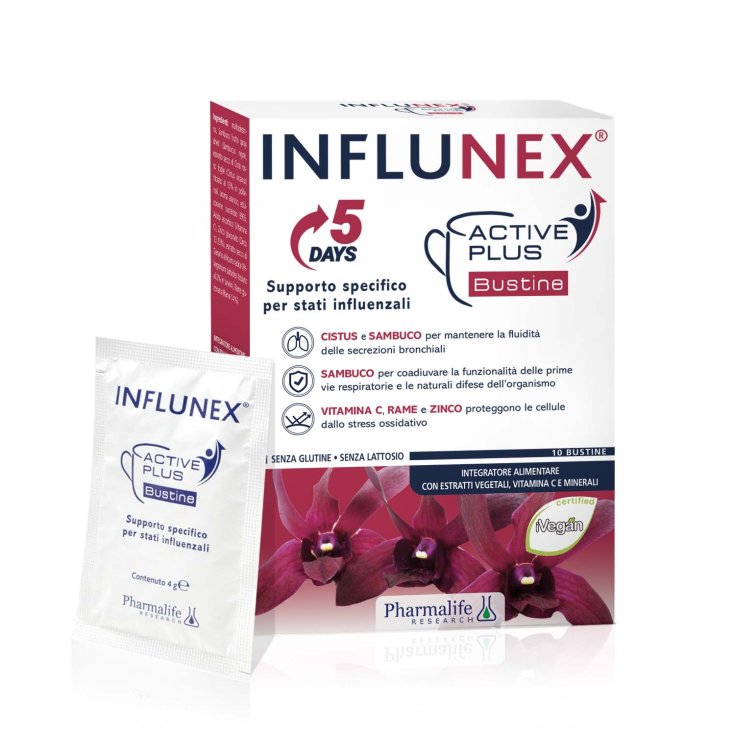 Influnex Active Plus PharmaLife Research 10 Bustine