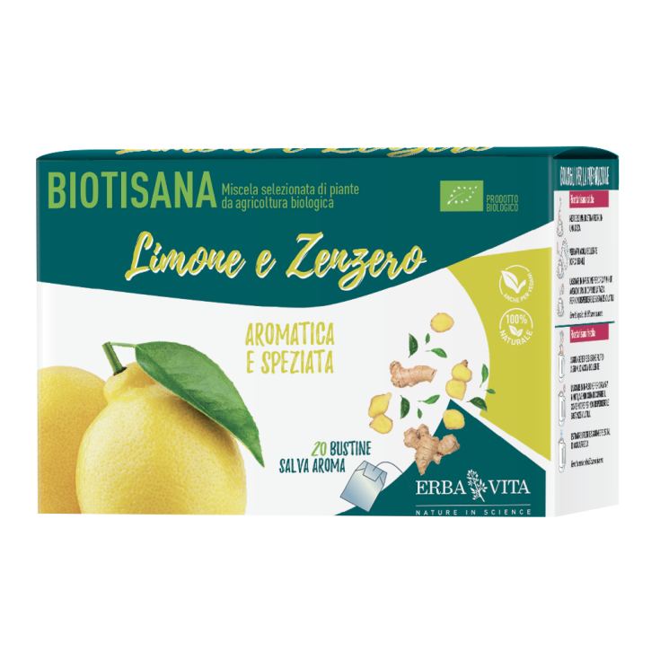 Biotisana Limone E Zenzero Erba Vita 20 Bustine