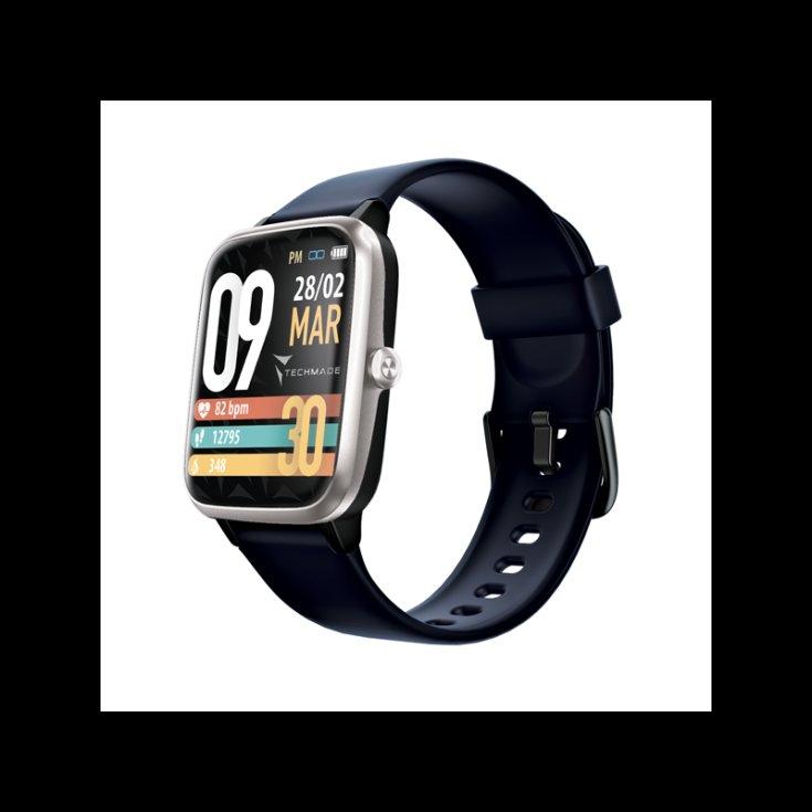 MOVE Deep Blu/Silver Smartwatch Techmade