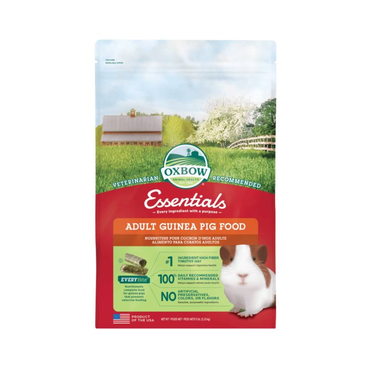 Adult Guinea Pig Food Essential Oxbow 2,27Kg