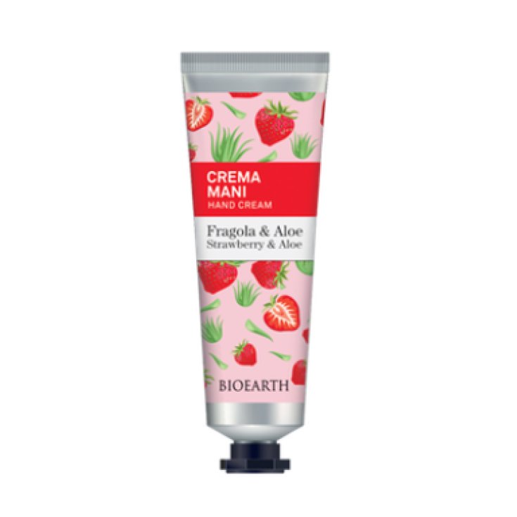 Crema Mani Fragola & Aloe Bioearth 30ml