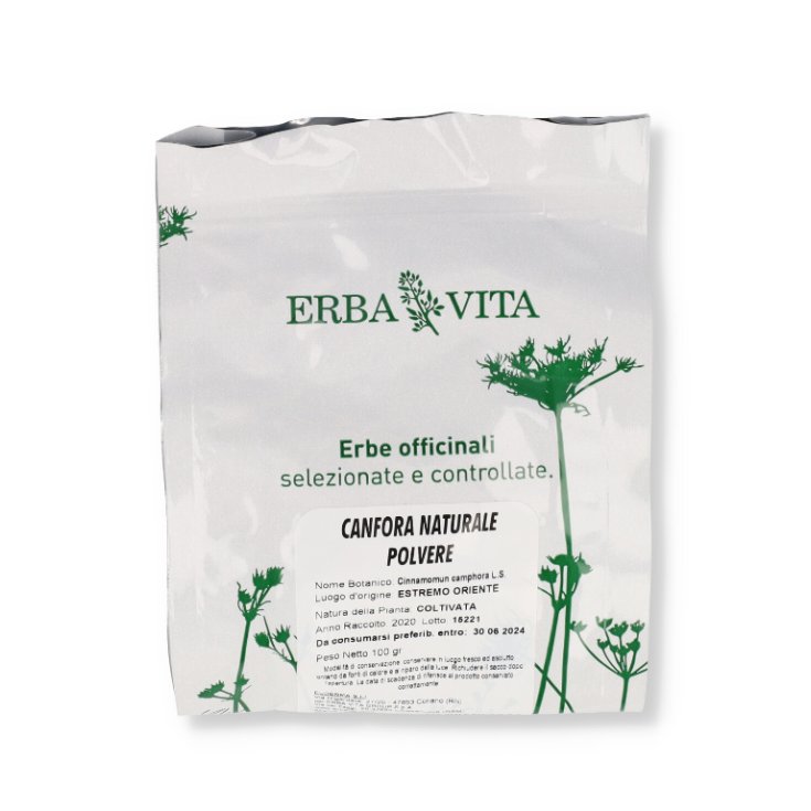 Canfora Naturale Polvere ERBA VITA 100g