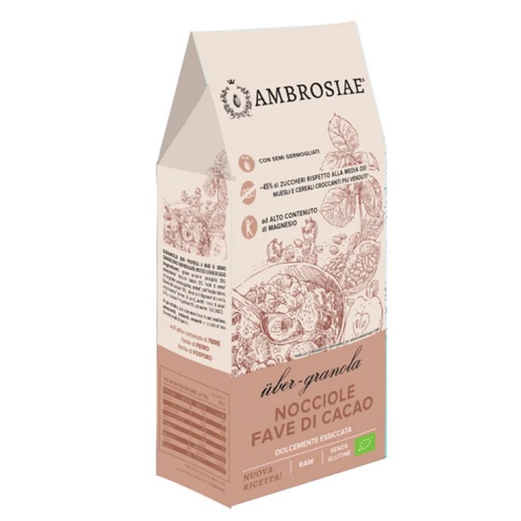 Uber-Granola Nocciole/Fave Cacao AMBROSIAE® 250g