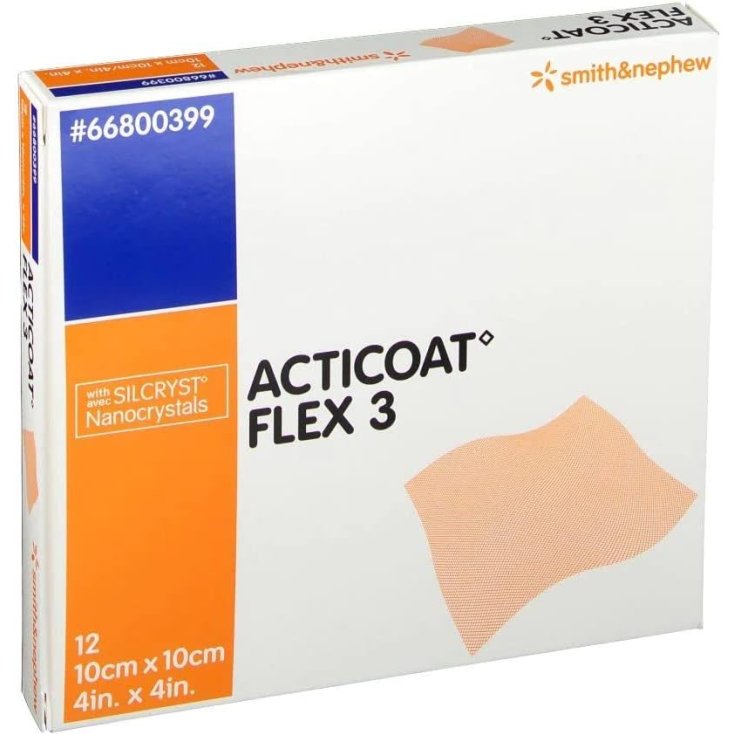 Acticoat Flex 3 Cm10x10 Smith & Nephew 12 Pezzi