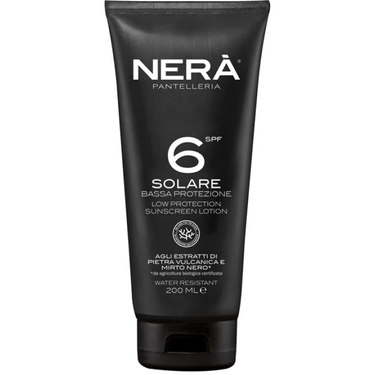 Crema Solare Spf6 Bassa Protezione NERA'® 200ml