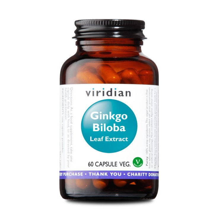 Ginkgo Biloba Leaf Extract Viridian by Natur® 60 capsule