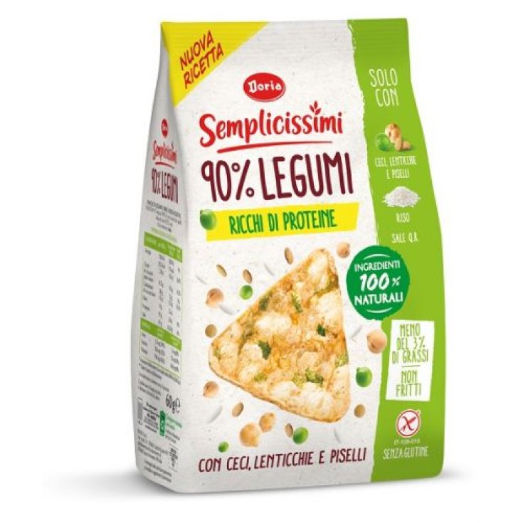 Semplicissimi Snack 90% Legumi Ceci Lenticchie E Piselli Doria 60g