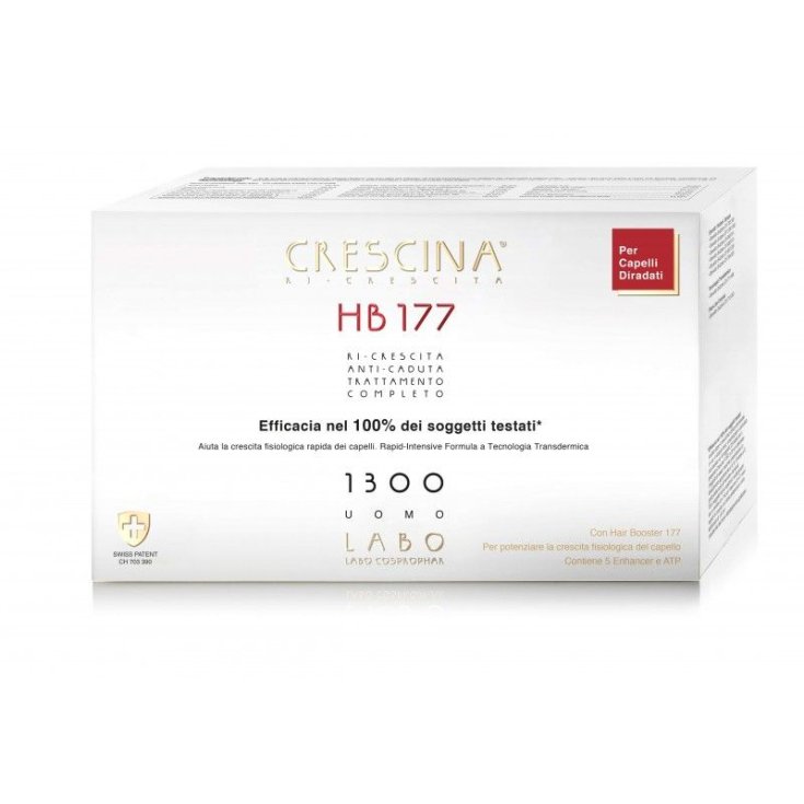 Crescina Ri-Crescita HB177 1300 Uomo 40 Fiale