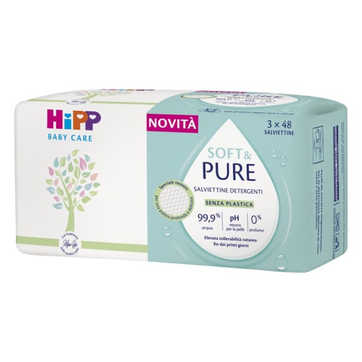 Salviettine SOFT & PURE HiPP Multipack 3x48 