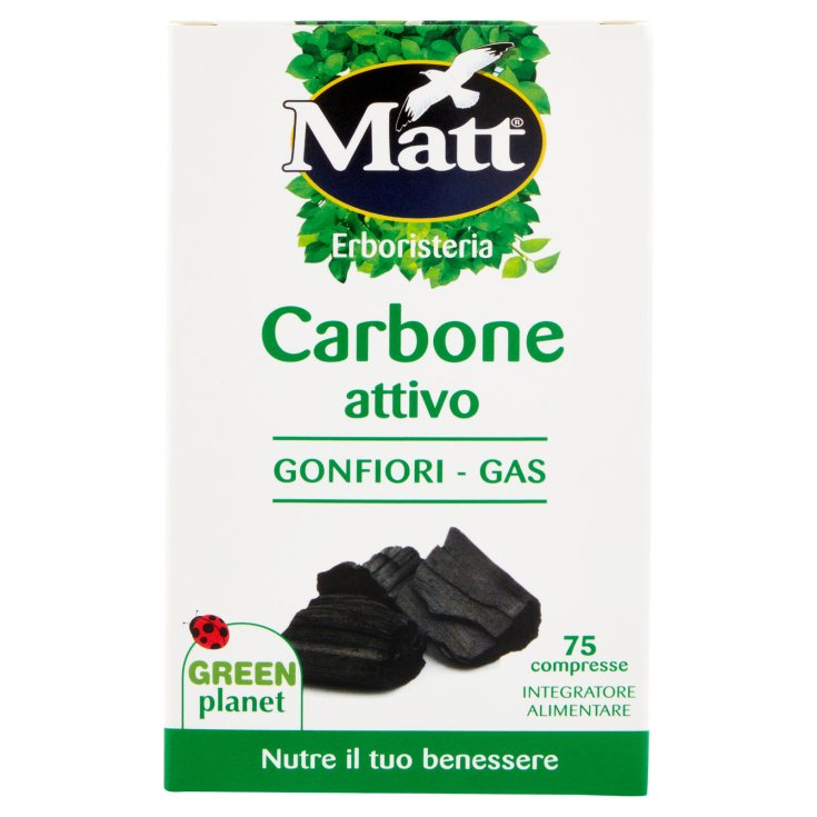 Carbone Attivo Matt Erboristeria 75 Compresse