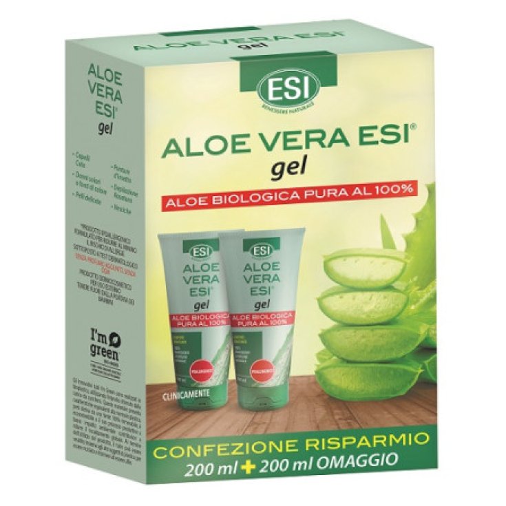 Aloe Vera Gel Puro ESI Bipack 200ml + 200ml