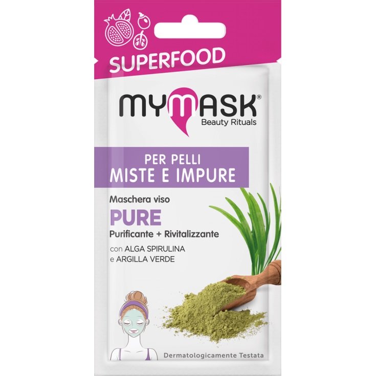 Maschera Pelli Miste e Impure Pure MyMask Superfood 8ml