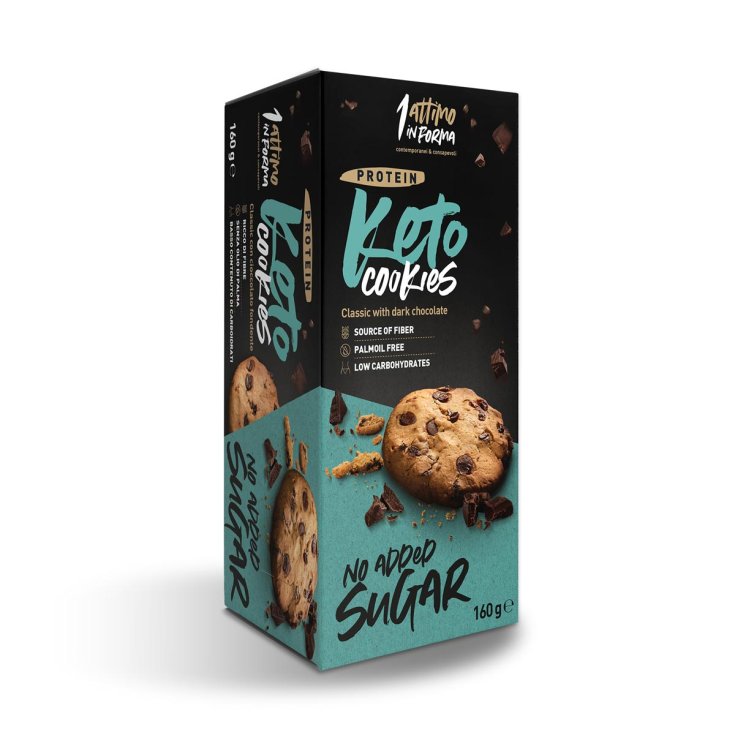 Keto Cookies Classici Con Cioccolato Fondente 1 Attimo In Forma 160g