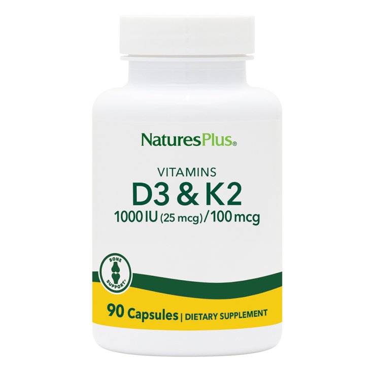 Vitamins D3 & K2 Natures Plus 90 Capsule