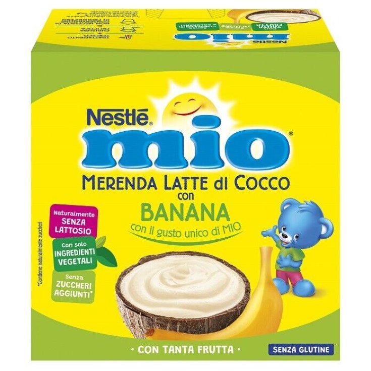 Mio Merenda Al Latte Di cocco Con Banana Nestlè 4 Pezzi