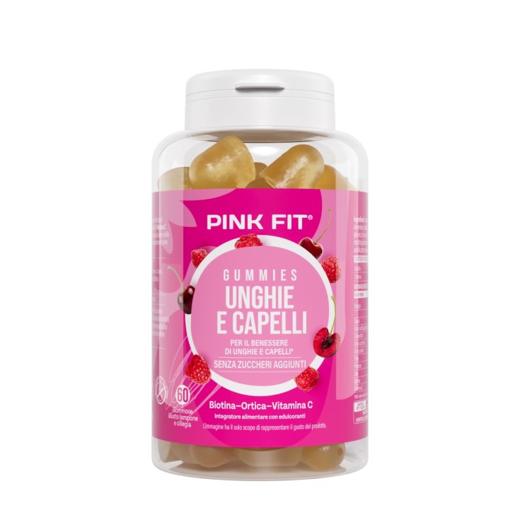 Unghie e Capelli Gummies Pink Fit 60 Gommose