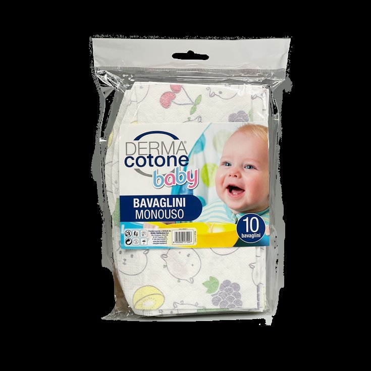 Bavaglini Monouso Dermacotone Baby 10 Pezzi