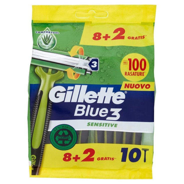 Gillette Blue3 Usa E Getta Sensitive 8+2 Pezzi