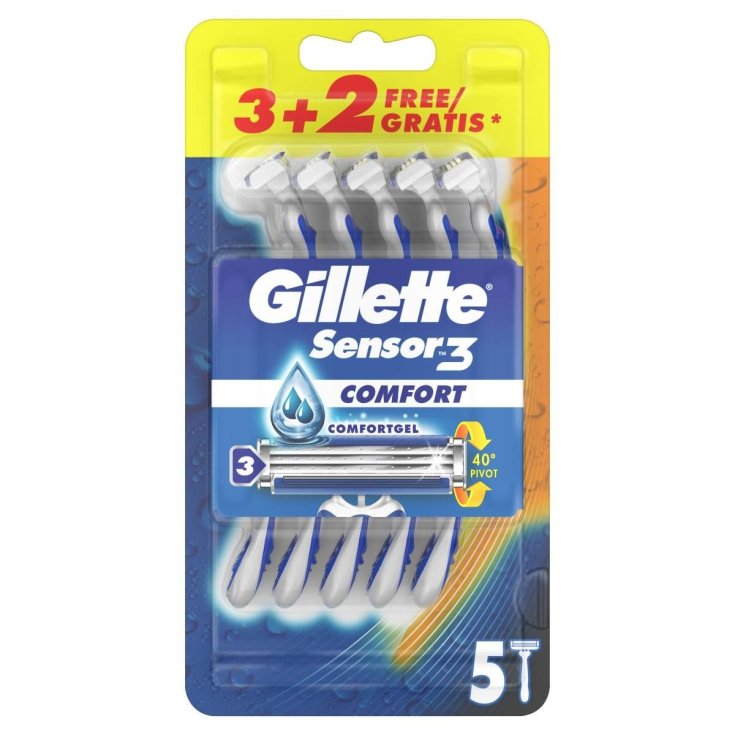 Gillette Sensor3 Comfort 3+2 Pezzi