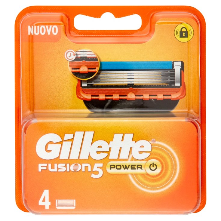 Lame Gillette Fusion5 Power 4 Pezzi