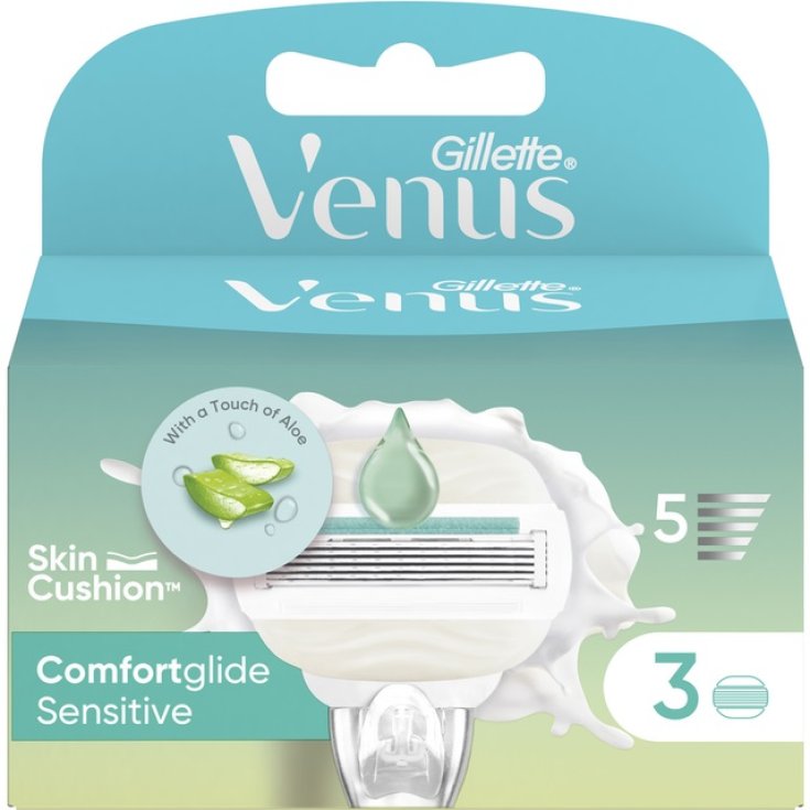 Lame Gillette Venus ComforGlide5 Sensitive 3 Pezzi