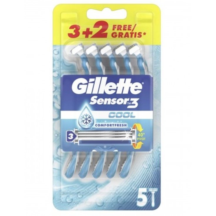 Gillette Sensor3 Cool 3+2 Pezzi