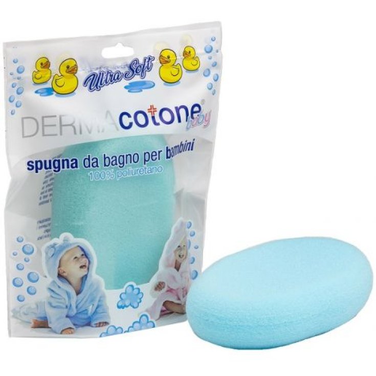 Spugna Ultra Soft Blu DermaCotone Baby 1 Pezzo