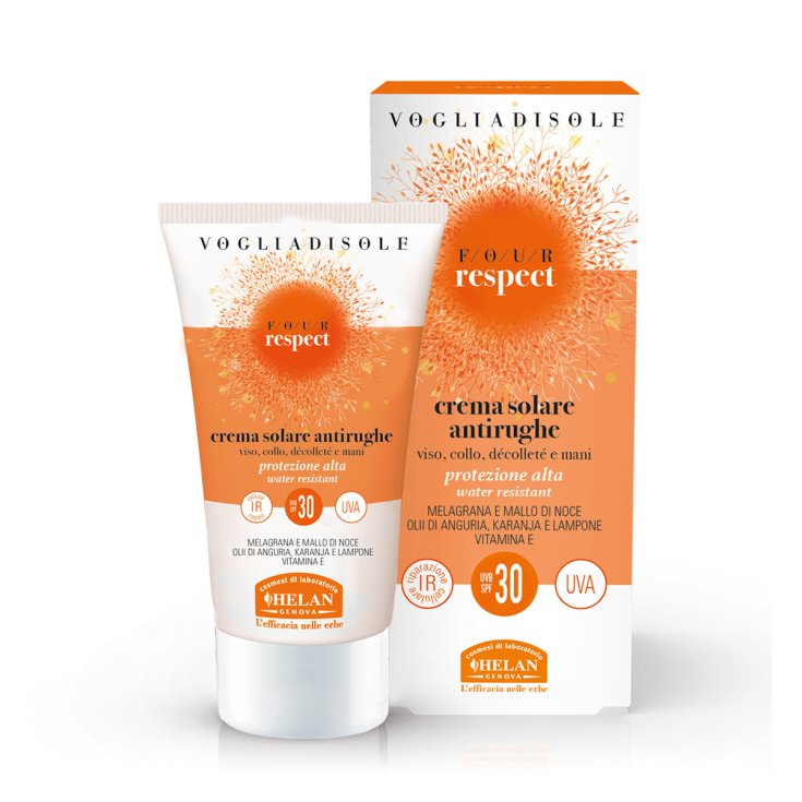 Vogliadisole Four Respect Crema Solare Antirughe Spf30 Helan 50ml