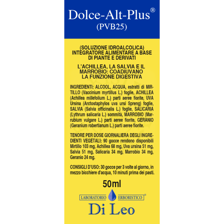 Dolce-Alt-Plus (Pvb 25) Laboratorio Erboristico Di Leo 50ml