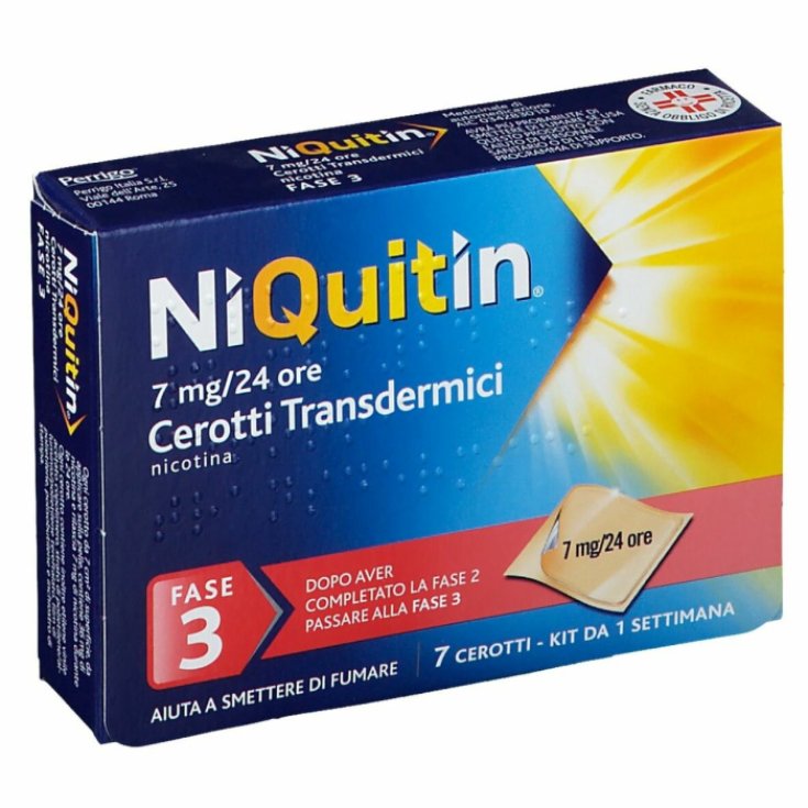 Cerotti Transdermici 7mg/24h NiQuitin 7 Pezzi