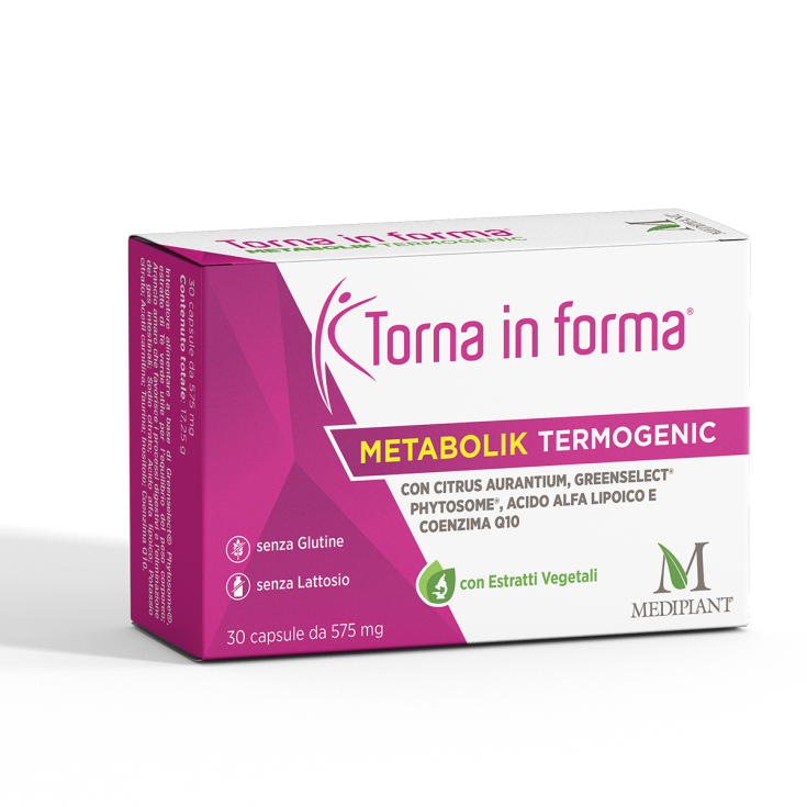 Torna In Forma Metabolik Termogenic Mediplant 30 Capsule