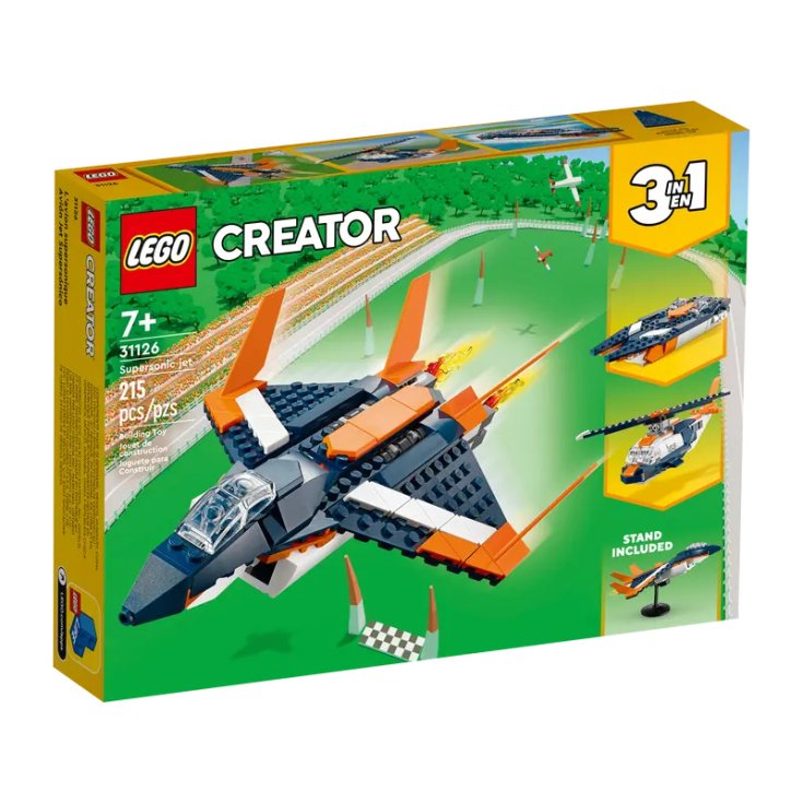 Creator Jet Supersonico 31126 Lego Scatola Gioco