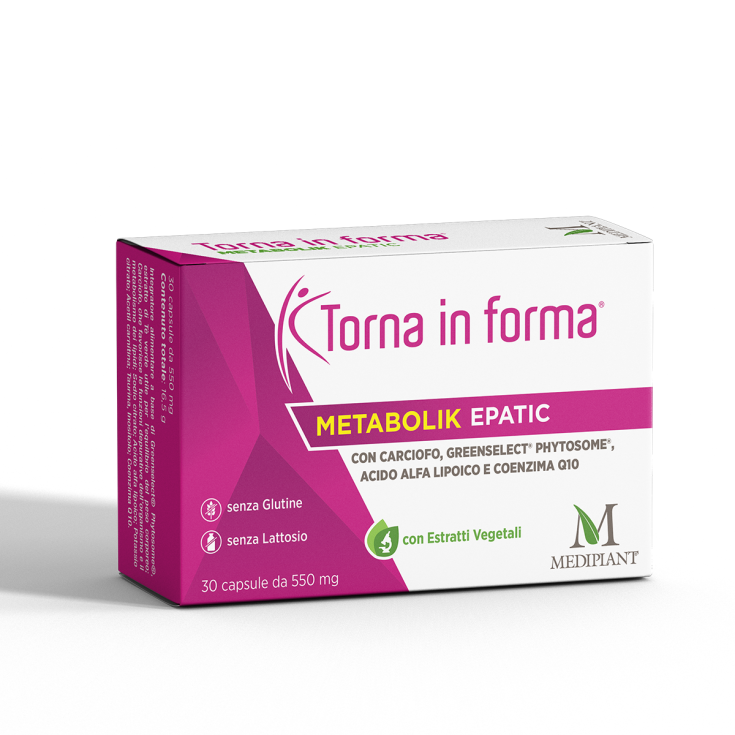 Torna In Forma Metabolik Epatic Mediplant 30 Capsule