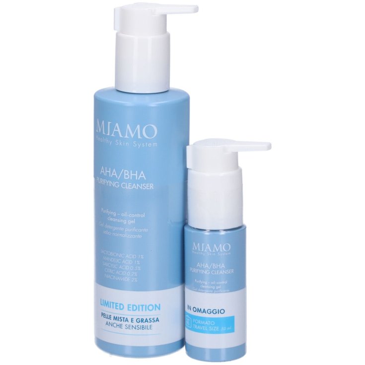 Acnever AHA/BHA Purifying Cleanser Miamo 250ml + travel size