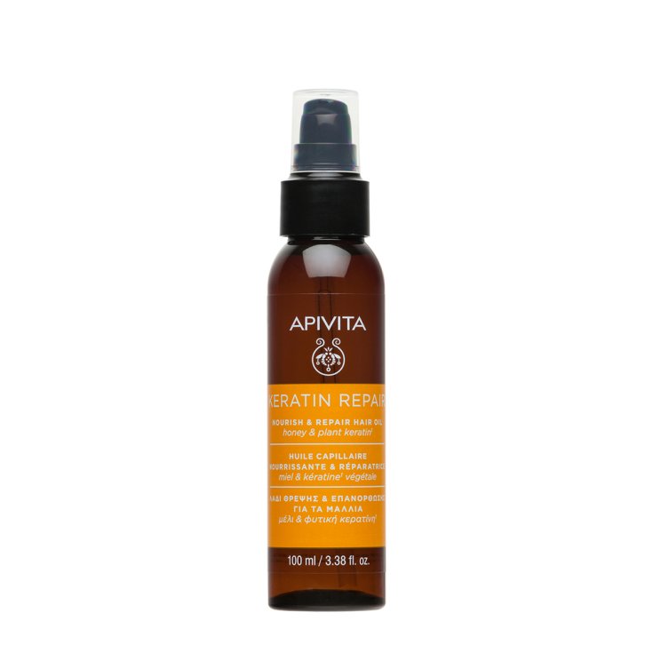 Keratin Repair Nourish & Repair Hair Oil Apivita 100ml