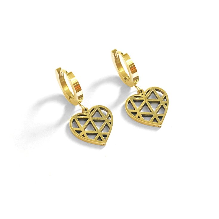 Orecchini Cuore Vuoto Oro MyLovly
