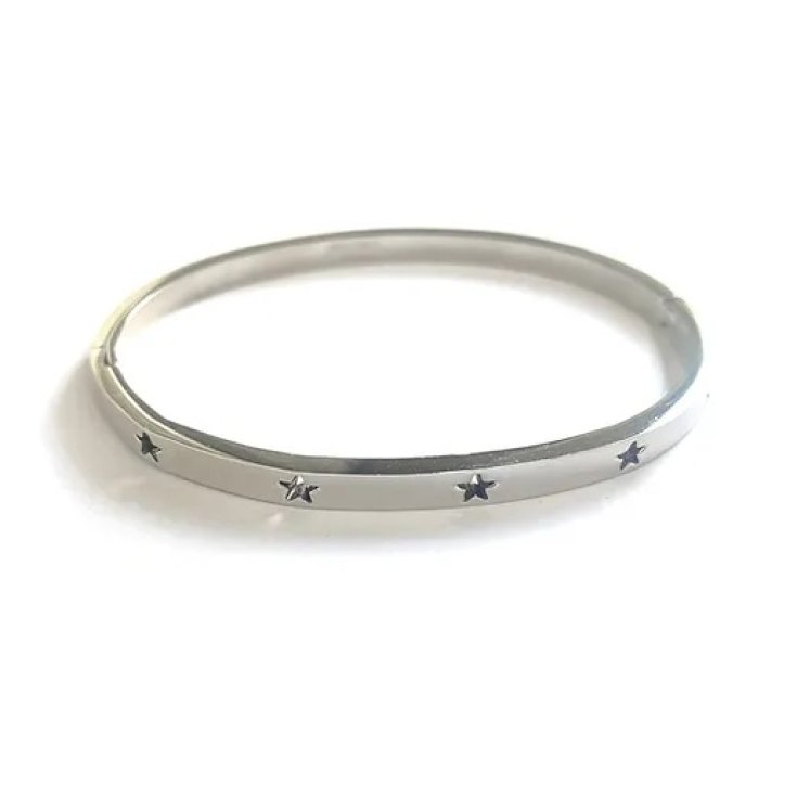 Bracciale Rigido Stelle Vuote Argento Collezione Sisters MyLovly