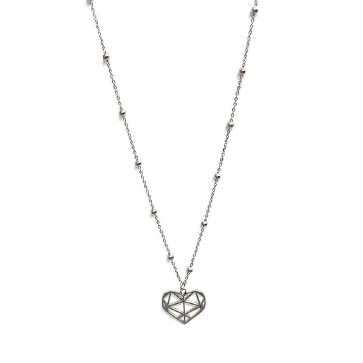 Collana Lunga Cuore Argento Collezione Sisters MyLovly