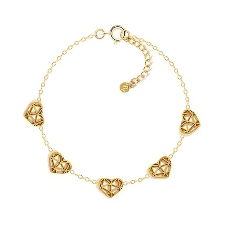 Bracciale Cuori Oro Collezione Sisters MyLovly