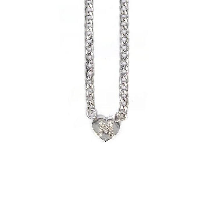 Collana Lettera M Argento Linea ABC MyLovly