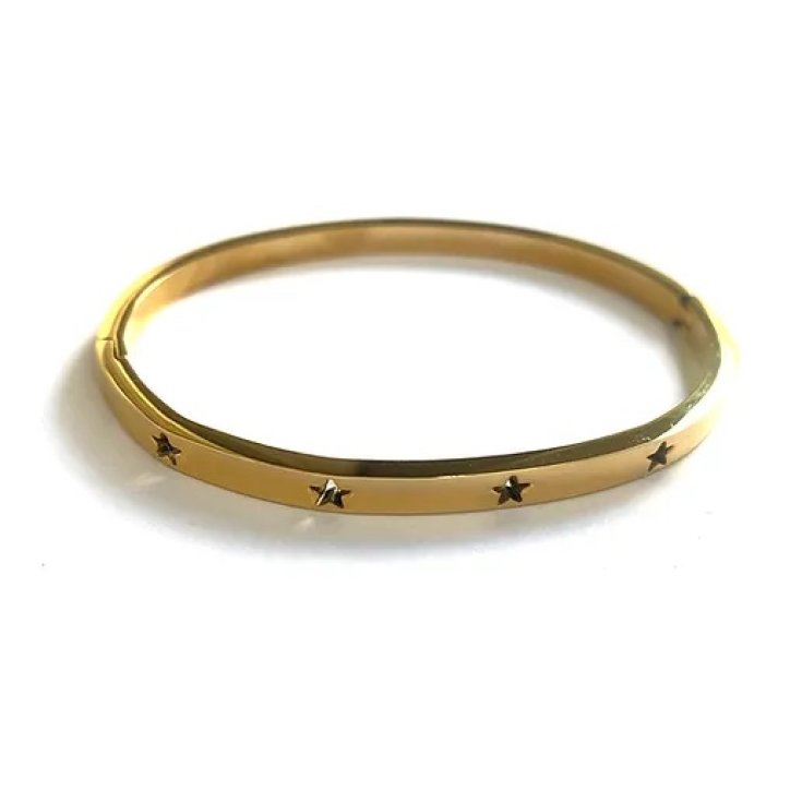 Bracciale Rigido Stelle Vuote Oro Collezione Sisters MyLovly