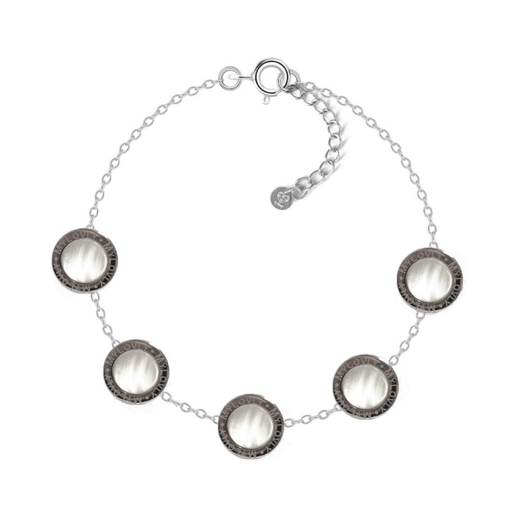 Bracciale Bottone Madreperla Bianco MyLovly 