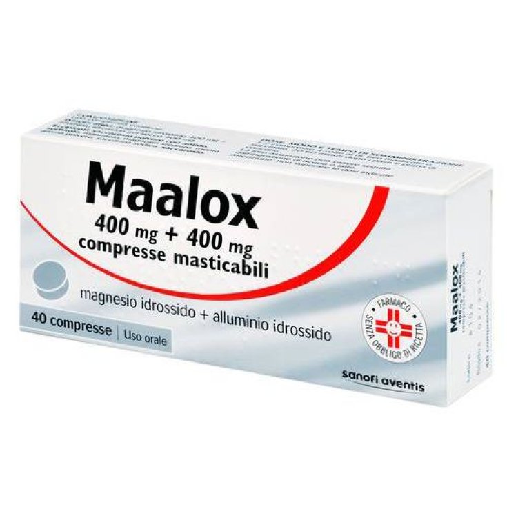 Maalox 400mg + 400mg 40 Compresse Masticabili