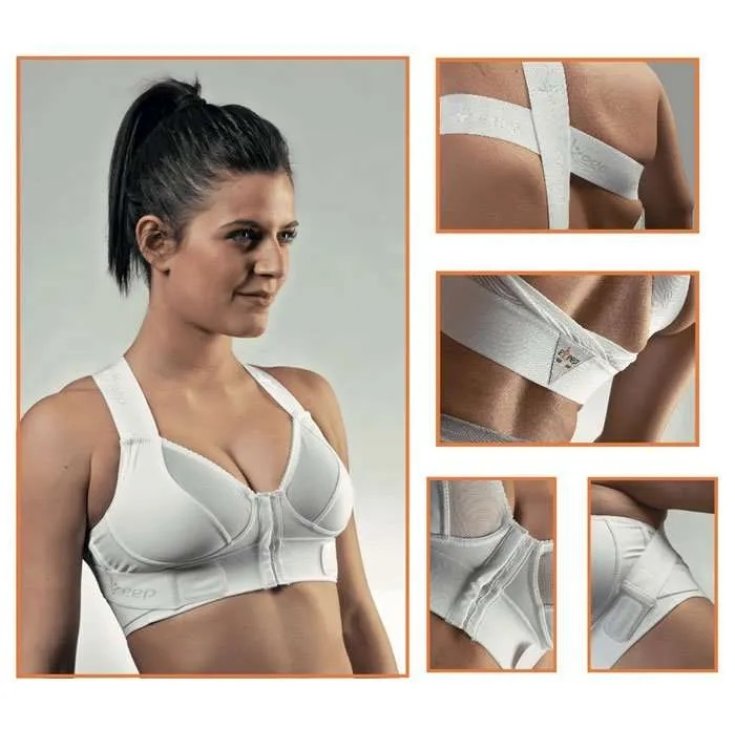 B1 Postural Bra Reggiseno Posturale Bianco Tg.4 Plus eKeep