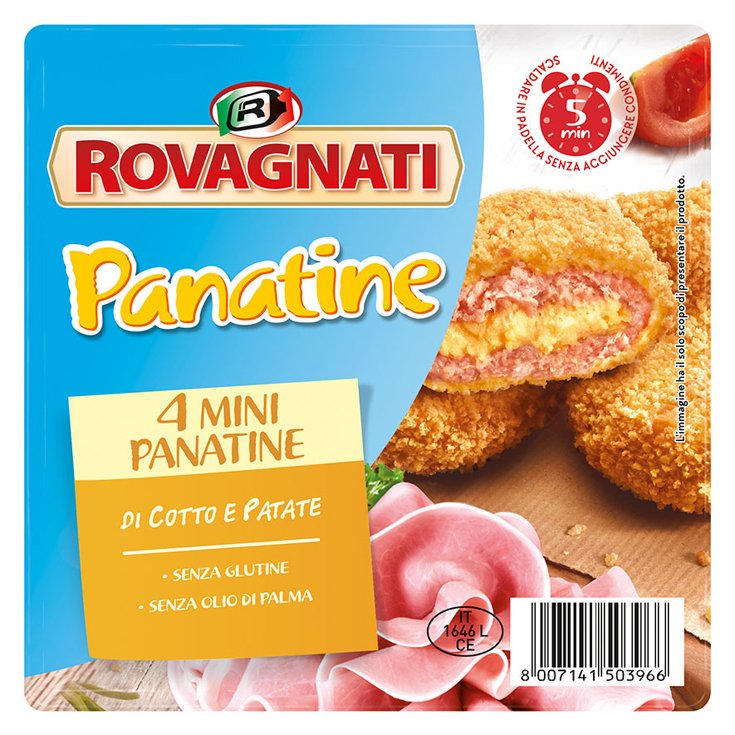 Mini Panatine Mais Prosciutto Cotto+Patate Rovagnati® 180g